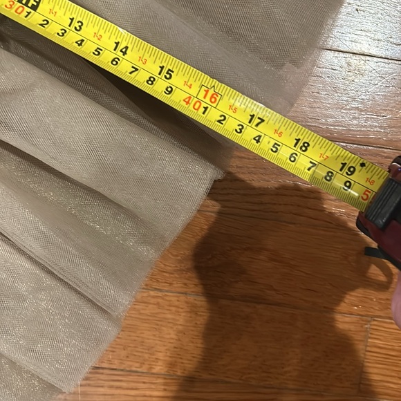 Mable brand size small tiered tulle skirt. Taupe color. - Picture 2 of 6